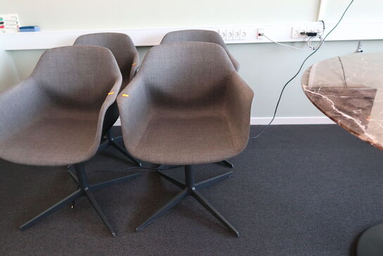 4 stk. mødestole STRAND+HVASS Four Design