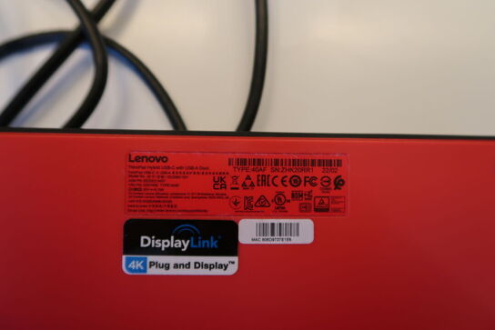Dockingstation LENOVO ThinkPad Hybrid USB-C with USB-A Dock