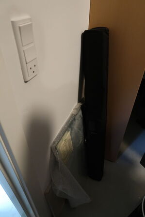 Lærred, div. brochure displays