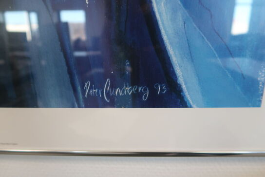 Indrammet plakat af Peter Lundberg