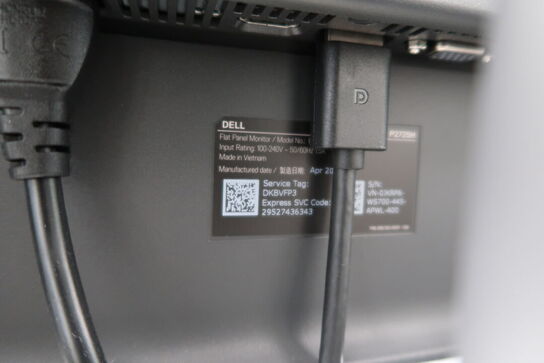 2 stk. computerskærme DELL P2725H, tastatur, mus og dockingstation