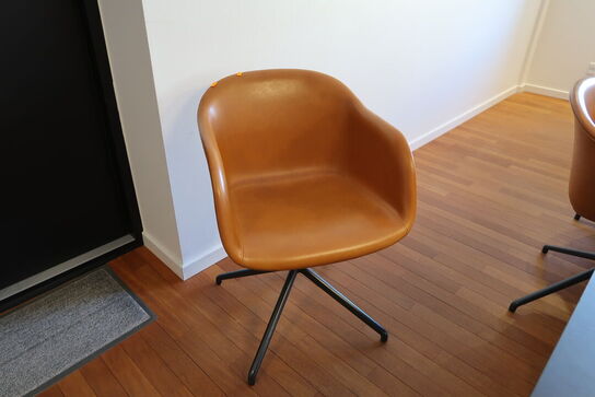 9 stk. mødestole i læder MUUTO