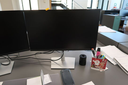 2 stk. computerskærme P2422H, tastatur, mus og dockingstation