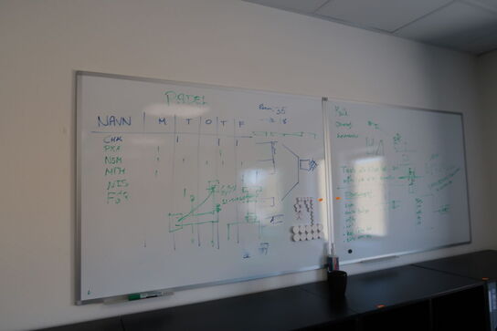 2 stk. whiteboard