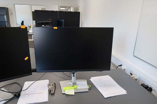 2 stk. computerskærme DELL P2722H, tastatur, mus, dockingstation