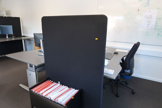 Ringbindholder samt afskærmningsvæg