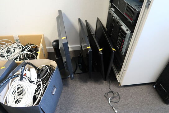 4 stk. computerskærme SAMSUNG S24D390HL, ACER S240HL m.fl.