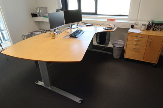 El. hæve/sænke skrivebord, skabe, reoler