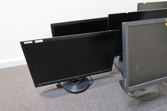 5 stk. computerskærme DELL S2722DGM, HP VH240a m.fl.
