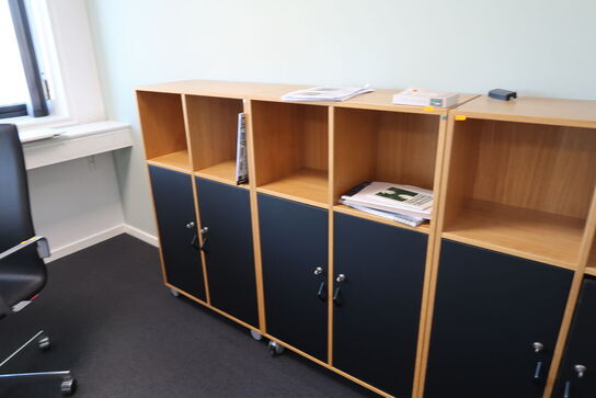 3 stk. skabe/reoler CUBE DESIGN