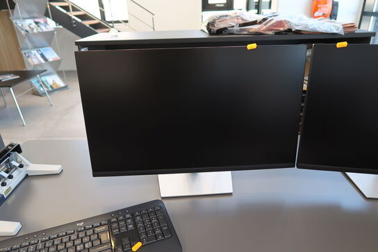 2 stk. computerskærme DELL P2722H, tastatur og dockingstation LENOVO