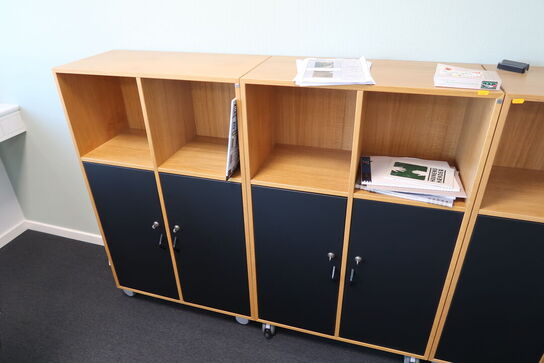 3 stk. skabe/reoler CUBE DESIGN