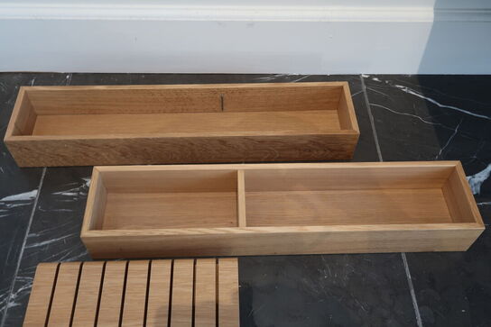 3 stk. indsatser til skuffer