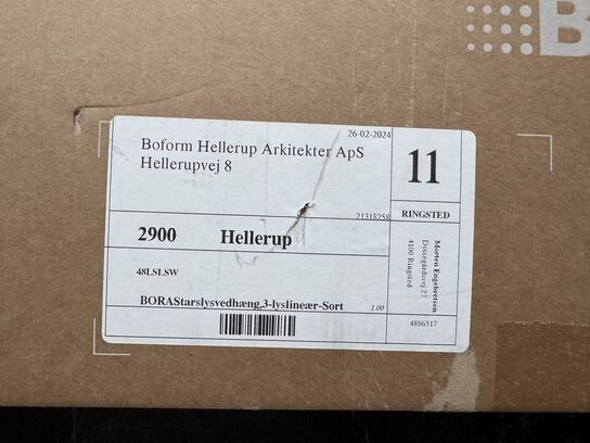 BORA Lights STARS LSLSW-pendel - sort - UBRUGT