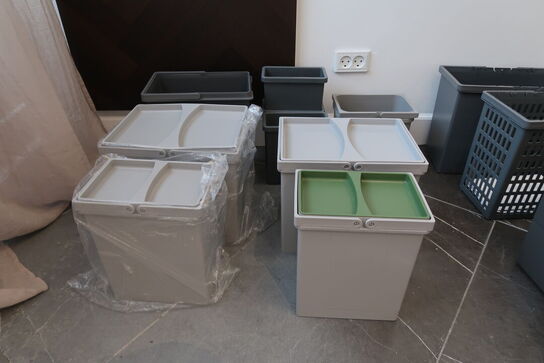 15 stk. Skraldespande til skuffer 