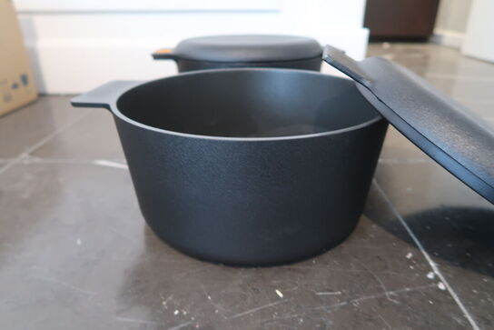 2 stk. Eva Solo Nordic Kitchen gryde sort 