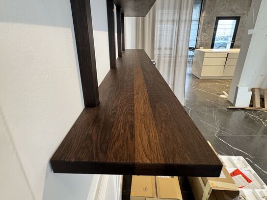 Boform håndlavet reol i røget eg