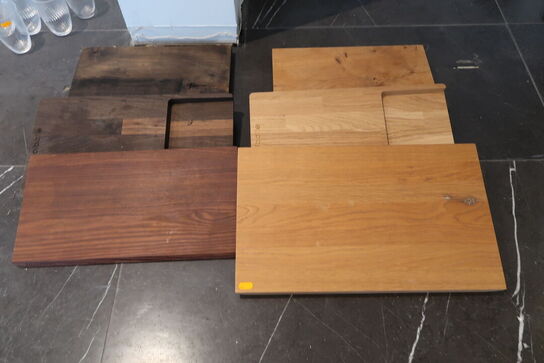 6 stk. Massive skærebrætter