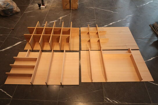 4 stk. Indsatser til skuffer 