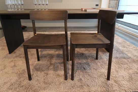 2 stk. stole i røget eg