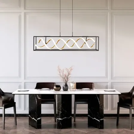 Fischer og honsel gian pendellampe sort  90 cm dæmpbar cct og remote(ubrugt)