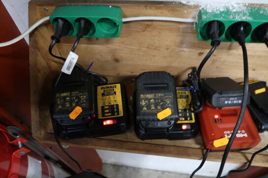 Div. Ladere og batterier DEWALT, HILTI, METABO