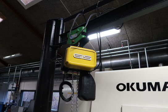 Søjlesvinkran med med elkædetalje GIS GCH250