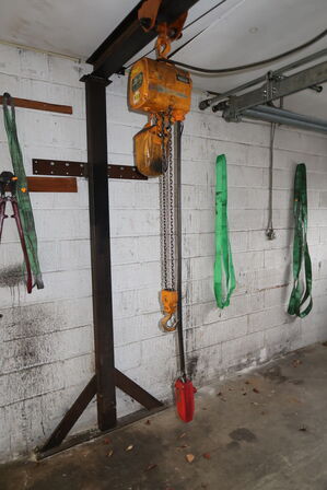 Traverskran med elkædetalje KITO 250 Kg