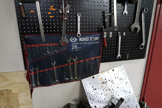 Værktøjstavle med indhold