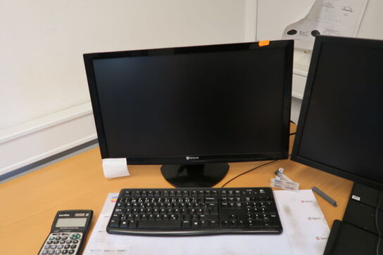 2 stk. computerskærme NEOVO, ACER samt computer ACER
