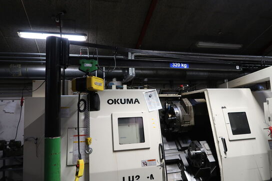 Søjlesvinkran med med elkædetalje GIS GCH250