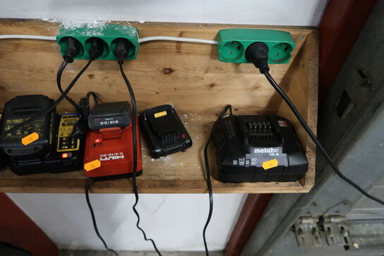 Div. Ladere og batterier DEWALT, HILTI, METABO