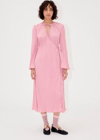  Long Sleeve Wrap Tie Dress  STINE GOYA Str.: S