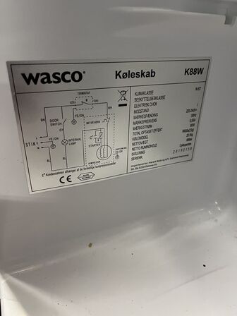 Køleskab WASCO K88W
