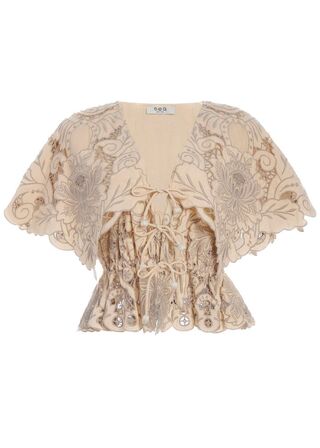Ceci Embroidery S/SLV Top SEA NEW YORK Str.: XS