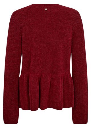 MMThora O-neck Frill Knit MOS MOSH Str.: XL