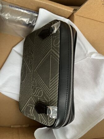 Crossbody taske MONTBLANC Jacquard khaki MB220257