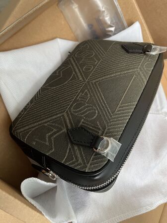 Crossbody taske MONTBLANC Jacquard khaki MB220257