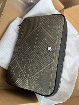 Crossbody taske MONTBLANC Jacquard khaki MB220257