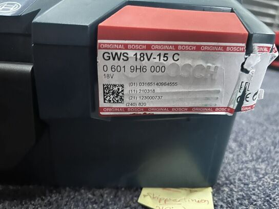 BOSCH Vinkelsliber GWS 18V-15C