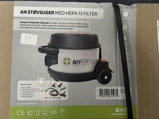 ANKLIMA Professionel støvsuger med HEPA 13