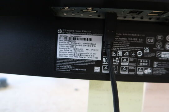 Computerskærm HP P34hc G4 med mus