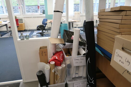 Pakkebord samt div. Pakkemateriale