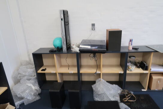 2 stk. højtalere GALE 4020, pladeafspiller, cd-afpiller ONKYO, forstærker ONKYO m.m.