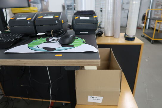 El. hæve/sænke skrivebord uden indhold med skuffemodul