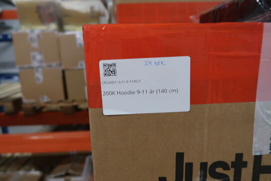 3 stk. paller med yoyo'er, div. Tøj m.m.