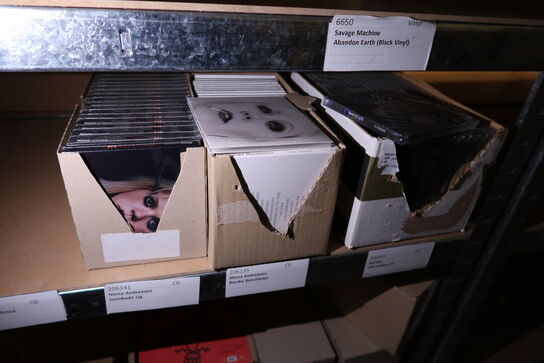 Div. CD & LP'er TELESTJERNEN, HERNIK CARLSEN, SAVAGE MACHINE m.fl.