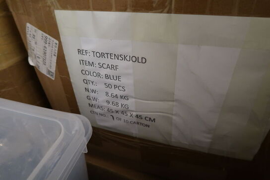 Palle med div. Merchandise bl.a. madkasser, julehuer m.m.