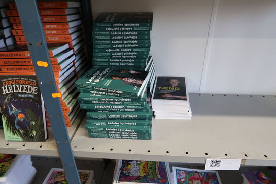 4 fag lagerreoler med div. Bøger