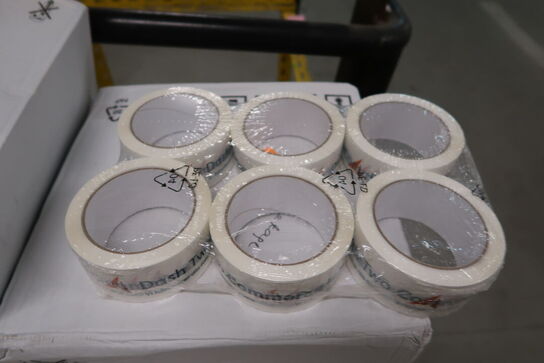 4 stk. kasser med pakketape